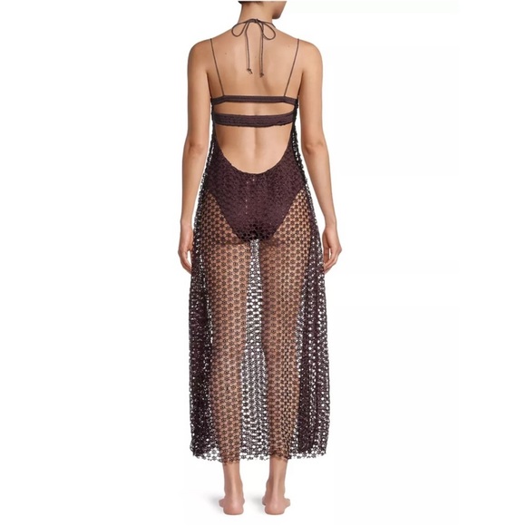 NWT Free People X Intimately FP Smoke & Mirrors Rhinestone Overlay Bodysuit Slip - Picture 2 of 13
